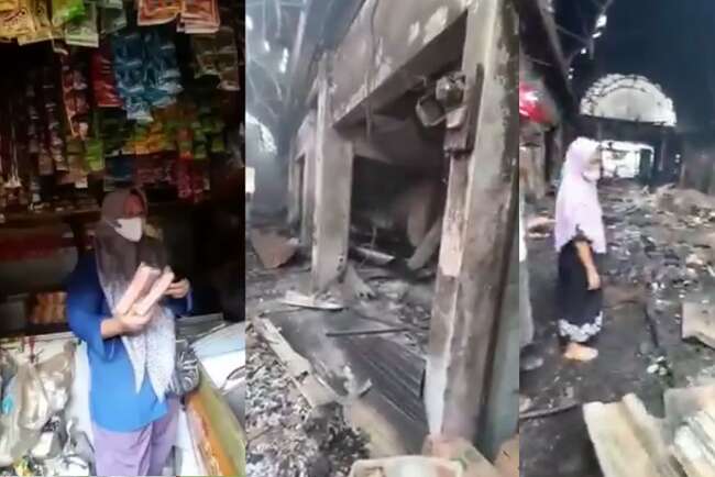 Pasar Kroya Terbakar, Satu Kios Tampak dalam Video yang Beredar