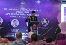 Hadiri Pelantikan DPC Hikma Makassar, Danny Minta Sinergitas Perangi Covid-19