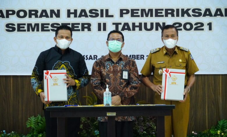 Pemkab Bone Terima LHP Semester II 2021 dari BPK Sulsel