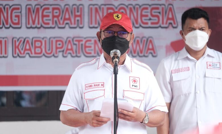 Abd Rauf Minta Relawan PMI Semakin Profesional dalam Tugas Kemanusiaan