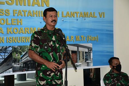 Pangkoarmada II Resmikan Renovasi Mess Perwira Fatahilah Lantamal VI