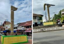 Takut Ada Korban Jiwa Tugu Badi La Gecong Bone Sengaja Diturunkan