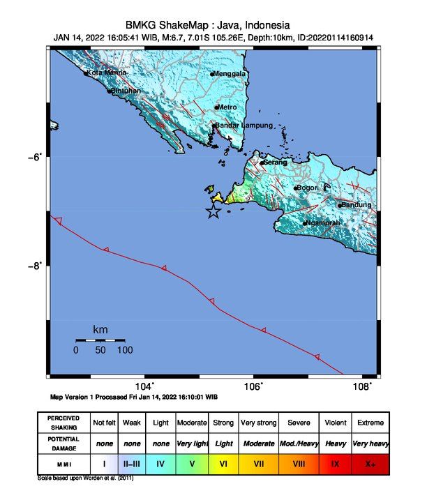 Gempa Dasyat 6,7 SR di Banteng Guncang 18 Daerah