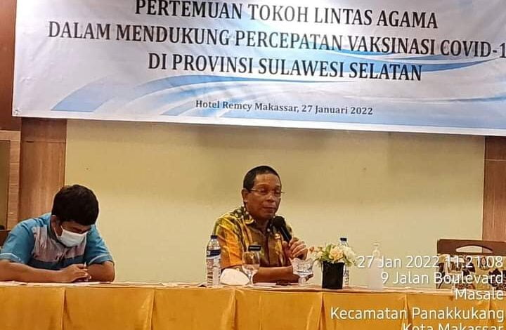 Tokoh Lintas Agama di Sulsel Deklarasikan Dukung Pemprov Sulsel Dalam Kebut Vaksinasi