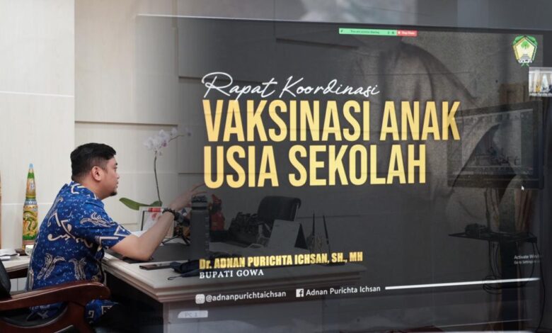 Bupati Adnan Dorong Percepatan Vaksinasi Covid-19 Anak Usia 6-11 Tahun