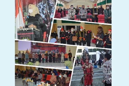 Diah Puspita Hadiri Perayaan Natal dan Syukuran Tahun Baru 2022 Brigade Mangguni Indonesia Sulteng