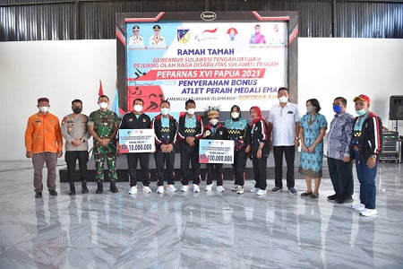 Atlet Sulteng Peraih Emas Peparnas Diguyur Bonus, Gubernur: Tidak Ada Sulawesi Tengah Kalau Tidak Ada Olahraga