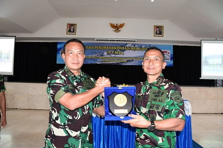 Kadiswatpersal Sosialisasikan Program Kepemilikan Rumah Pribadi Melalui PPMD Bagi Personel TNI AL di Lantamal VI