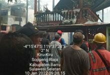 Kebakaran di Mangkoso Kabupaten Barru Satu Tewas 14 Luka-luka