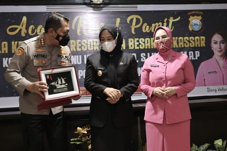 Kapolrestabes Makassar Pisah Sambut, Wawali Fatma: Jaga Silaturahmi Eratkan Sinergitas