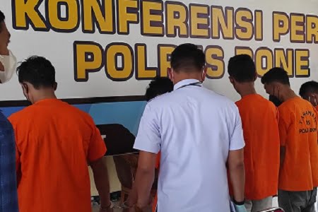 Polres Bone Tangkap Lima Pelaku Narkoba, Satu Anggota Satpol PP