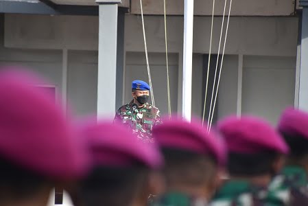Pimpin Apel Pagi Awal Tahun 2022, Pejabat Sementara Danpomal Lantamal VI Makassar Ingatkan Selalu Disiplin Bertugas