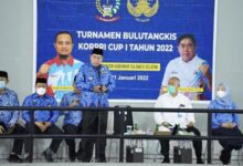 Abdul Hayat Buka Turnamen Bulutangkis KORPRI CUP I