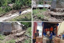 Tanah Longsor di Lembang Rano Tengah Toraja Merusak Sejumlah Rumah dan Jalan