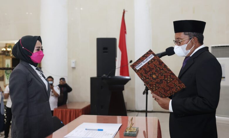 Lantik Inspektur Daerah, Danny Minta Berkerja Maksimal