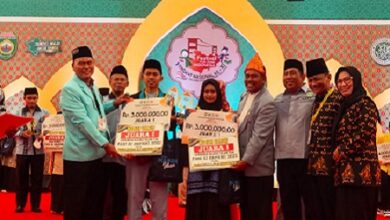 Kafilah Sulsel Juara Umum III FASI di Palembang, Andi Sudirman Beri Selamat