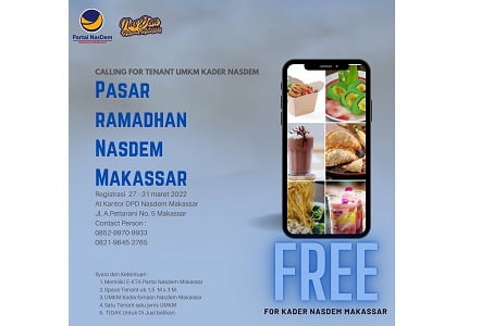 Pasar Ramadan Nasdem Makassar Berdayakan Pelaku UMKM