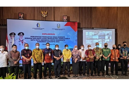 Amson Padolo Hadiri Rakernas Indonesia Satu Data