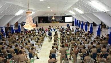 187 Taruna Akademi Angkatan Laut Gelar Malam Ramah Tamah di Lantamal VI Makassar