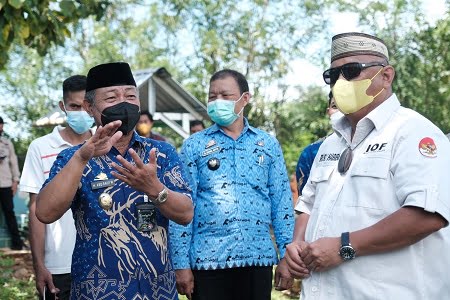 Wabup Gowa Dampingi Gubernur Gorontalo Tinjau Lahan Pembangunan TPU di Pattallassang