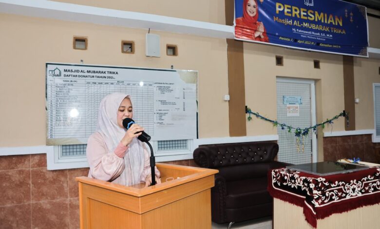 Begini Cerita Wawali Fatma Terobos Macet Ingin Resmikan Masjid Al-Mubarak Trika