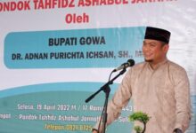 Bupati Adnan Sebut Pembangunan Masjid Pondok Tahfidz Ashabul Jannah Dukung Program Keagamaan Pemkab Gowa