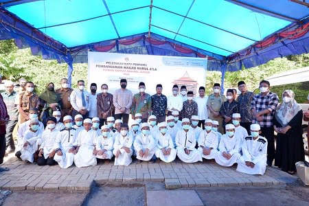 Bupati Adnan Sebut Pembangunan Masjid Pondok Tahfidz Ashabul Jannah Dukung Program Keagamaan Pemkab Gowa