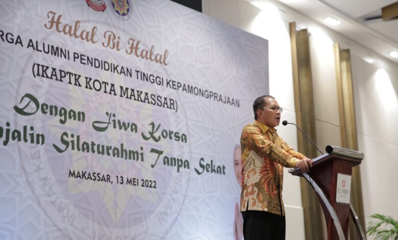 Ikatan Keluarga Alumni Pendidikan Tinggi Kepamongprajaan (IKAPTK) Kota Makassar Gelar Halal Bi Halal