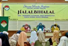 Naoemi Octarina Bersilaturahmi Bersama Dharma Wanita Persatuan Sulsel