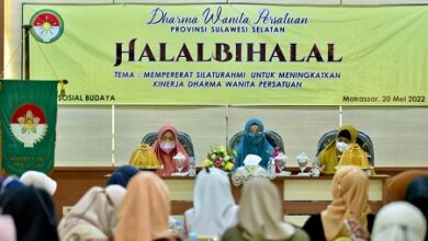 Naoemi Octarina Bersilaturahmi Bersama Dharma Wanita Persatuan Sulsel