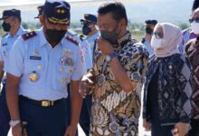 Pangkoopsud II Hadiri Baksos Operasi Bibir Sumbing dan Sunatan Massal Rangkaian HUT 76 TNI AU