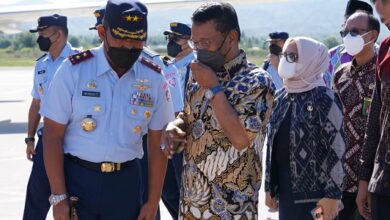Pangkoopsud II Hadiri Baksos Operasi Bibir Sumbing dan Sunatan Massal Rangkaian HUT 76 TNI AU