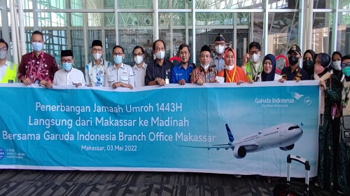 Dilayani Garuda Indonesia, Penerbangan Langsung Makassar-Madinah PP Kembali Dibuka, Gubernur Sulsel: Alhamdulillah!