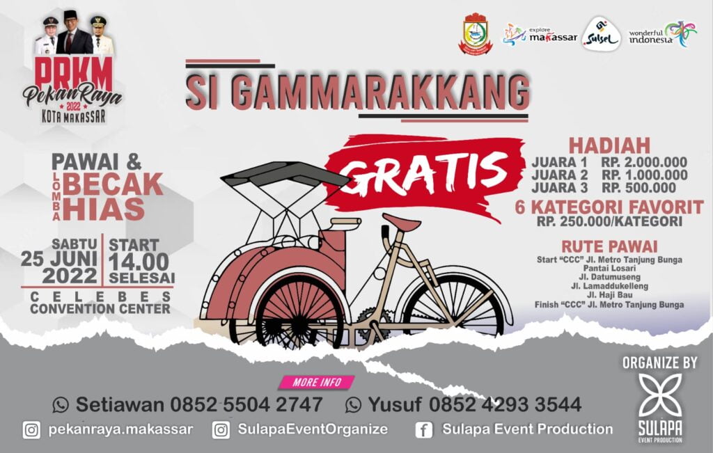 Event Pekan Raya Kota Makassar (PRKM) Diramaikan 70 Artis Daerah dan Ibu Kota 