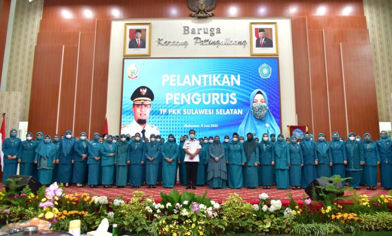 Pelantikan TP PKK Sulsel