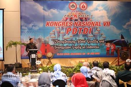Ketua PMI Sulsel Ajak PDTDI Selesaikan Persoalan Stok Darah di Indonesia