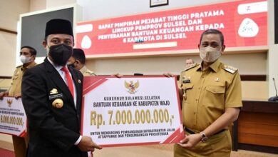 Gubernur Sulsel Beri Bantuan Keuangan Rp7 Miliar Untuk Pengembangan Sutera Wajo