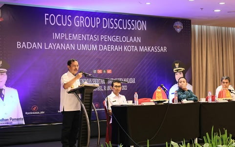 Dibuka Sekda Makassar, FGD Bahas Pengelolaan BLUD Pemkot Makassar
