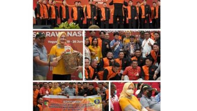 Ketua Diah Saksikan Penampilan PSP Kota Palu di Pesparawi XIII