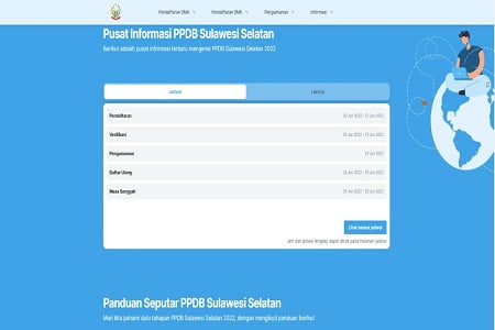 Penerimaan Peserta Didik Baru Sulawesi Selatan (PPDB Sulsel) tahun ajaran 2022 tingkat SMA/SMK telah resmi dibuka secara bertahap melalui sejumlah jalur mulai Senin, 20/6/2022).