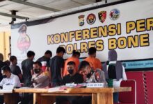 21 Orang Ditangkap dan 3 masih DPO, Kapolres: Bone Darurat Narkoba