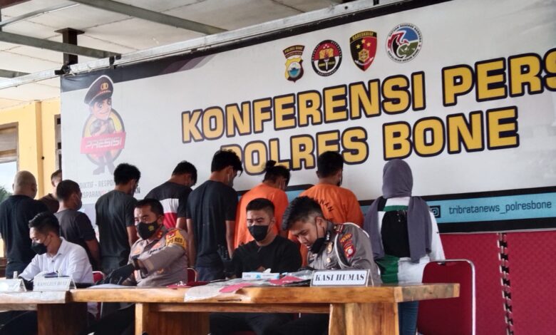 21 Orang Ditangkap dan 3 masih DPO, Kapolres: Bone Darurat Narkoba