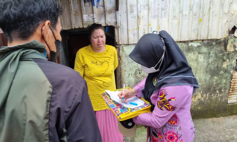Dinsos Makassar data warga di Lorong Wisata