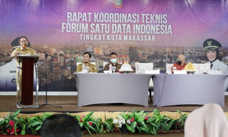 Bentuk Kesepahaman SKPD, Bappeda Gelar Rapat Teknis Forum Satu Data Indonesia Tingkat Kota Makassar