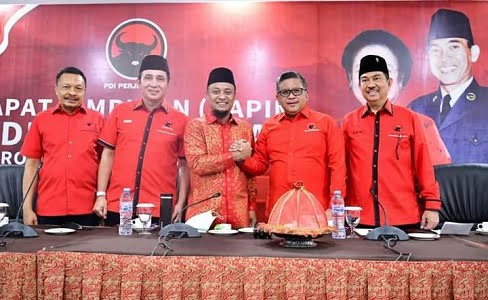 Gubernur Andi Sudirman Hadiri Rapat Pimpinan PDIP Sulsel