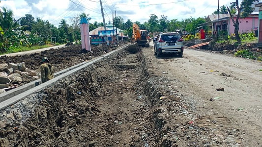 Prioritas Gubernur, jalan Rusak di Ruas Salaonro-Ulugalung di Wajo Tengah Progres Rekonstruksi