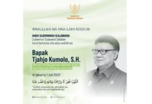 Menpanrb Tjahjo Kumolo meninggal dunia, Dari Tanah Suci, Andi Sudirman Sampaikan Belasungkawa Mendalam