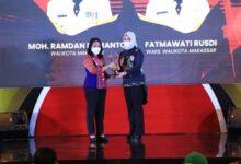 Wakil Wali Kota Fatmawati Rusdy Terima Penghargaan Makassar Kota Layak Anak