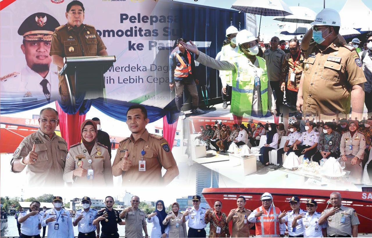 Balai Besar KIPM Makassar Bersinergi dalam Pelepasan Ekspor Komoditas Unggulan Sulawesi Selatan ke Pasar Global