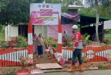 Emak-emak di Desa Pemberdayaan PT CLM Antusia Ikuti Lomba Toga